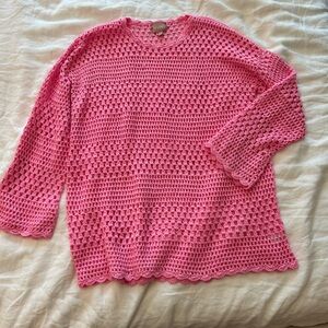 Pink Knit cover up